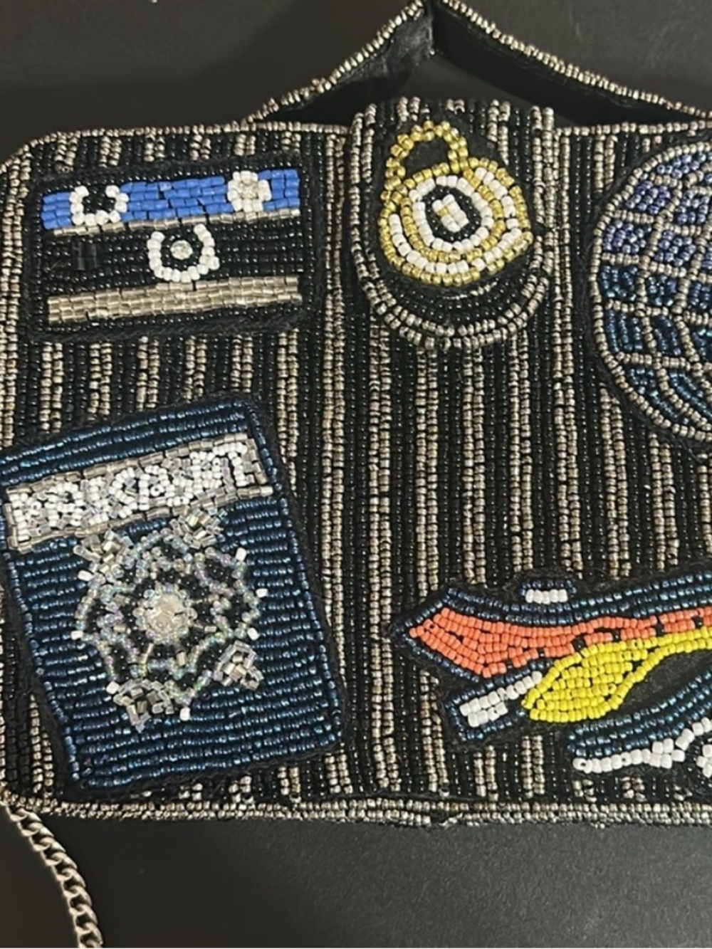 From India To You Viral Beaded Travel and Crossbody Purse NWT - Picture 8 of 9